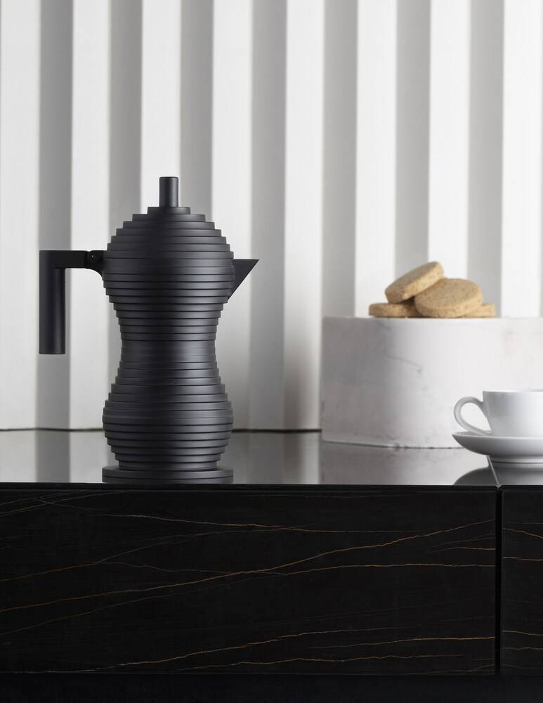 Alessi Pulcina Caffettiera 6 Tazze - Nero