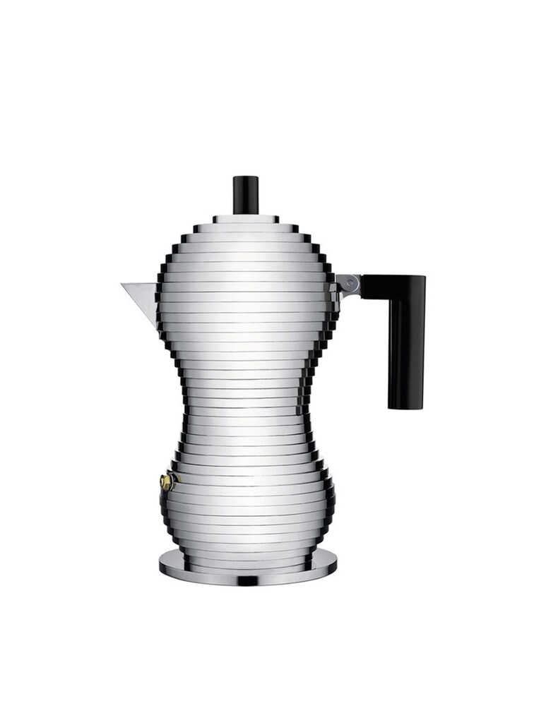 Alessi Pulcina Michele De Lucchi caffettiera 3 tazza - Argento