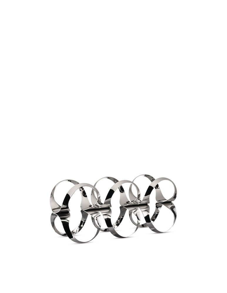 Alessi Ribbon Portabottiglie 6 Bottiglie - Argento