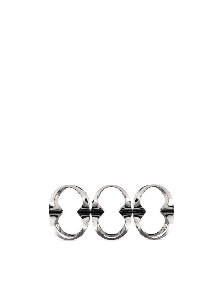 Alessi Ribbon Portabottiglie 6 Bottiglie - Argento