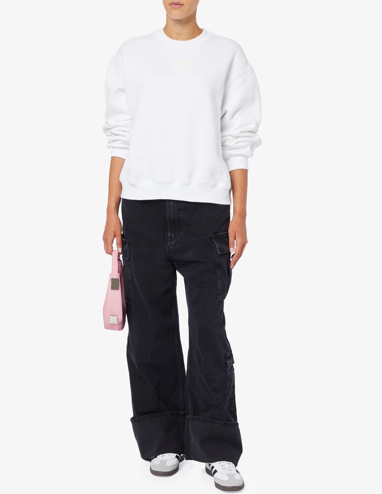 Alexander Wang Felpa Girocollo Con Logo