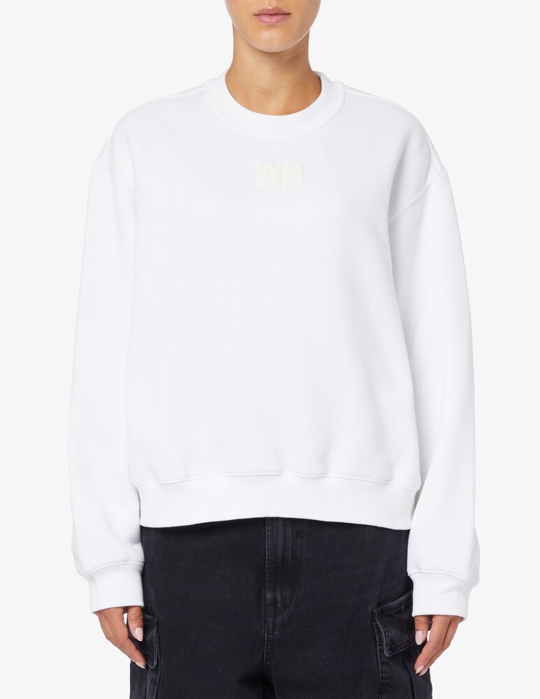 Alexander Wang Felpa girocollo con logo