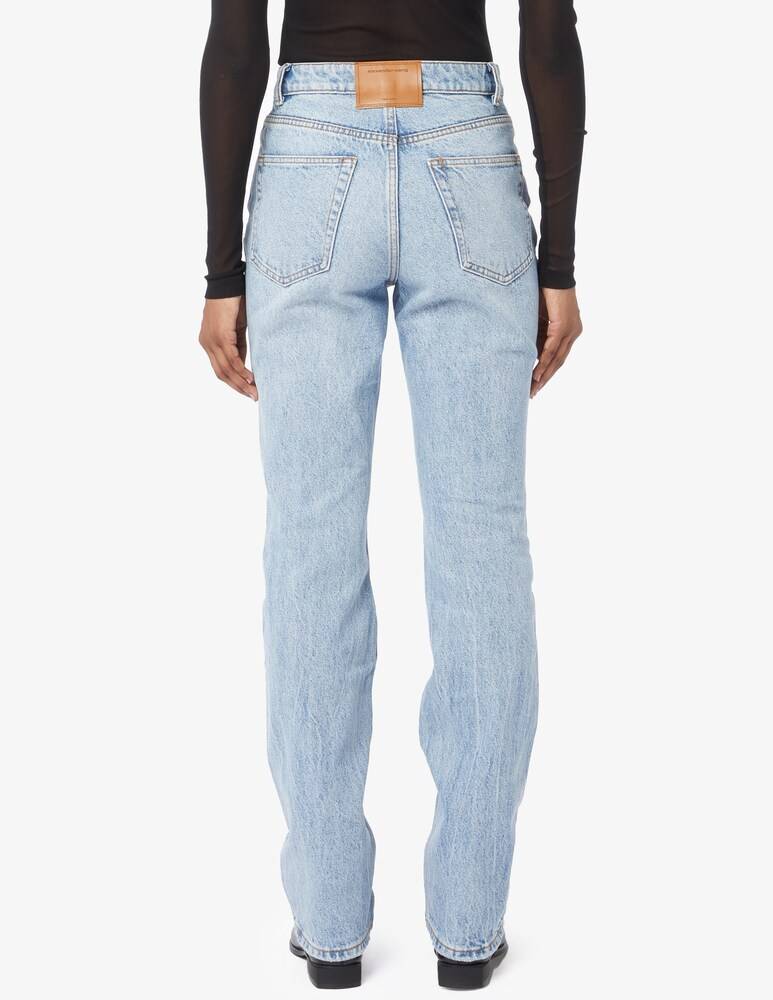 Alexander Wang Fly High Waist Slim Jeans