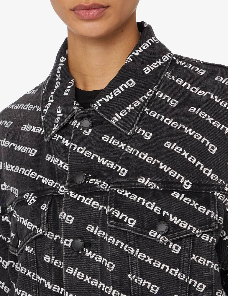 Alexander Wang Giacca Di Jeans Con Logo