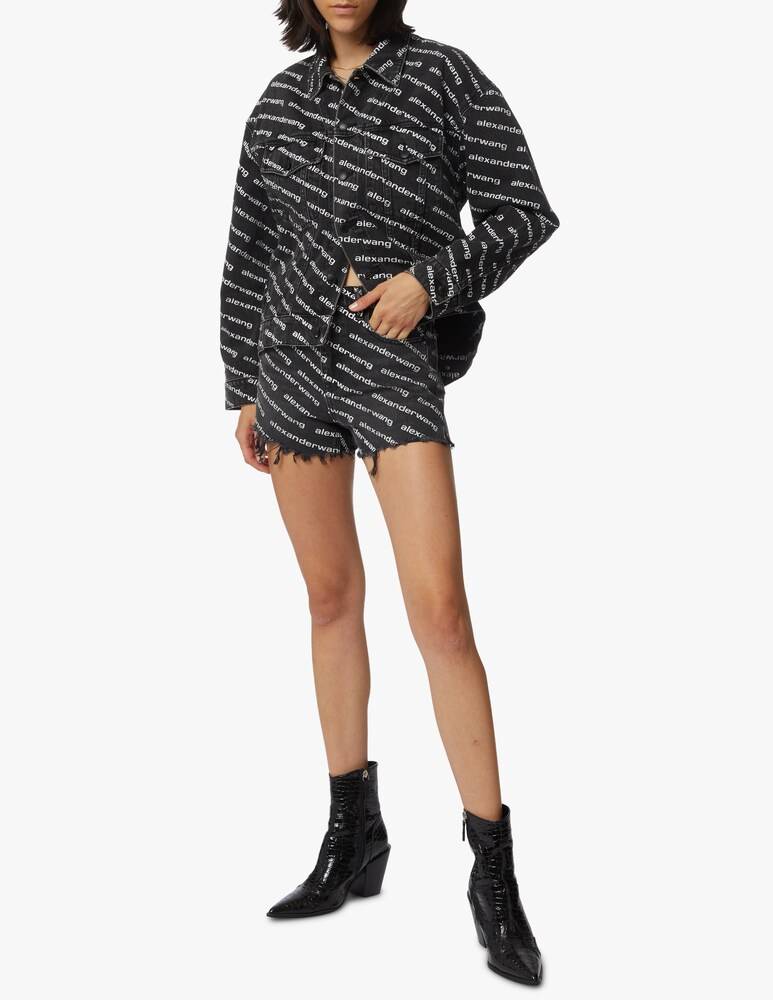 Alexander Wang Pantaloni Corti Di Jeans Bite