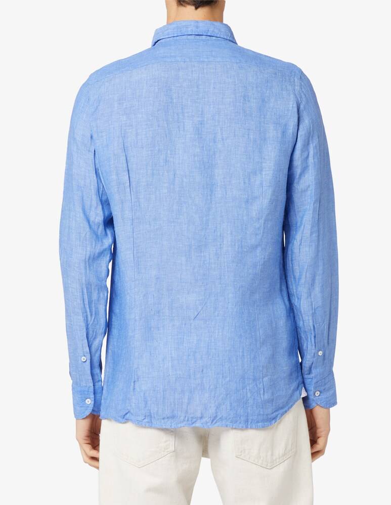 Altemflower Camicia Lino Contrasto