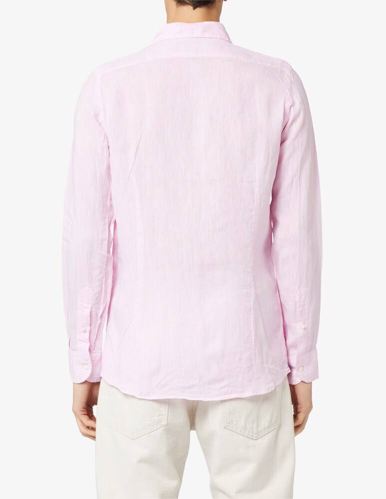 Altemflower Camicia Lino Contrasto