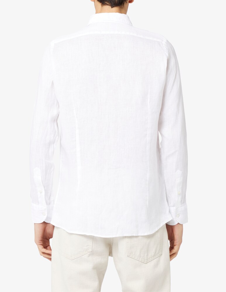 Altemflower Camicia Lino Contrasto