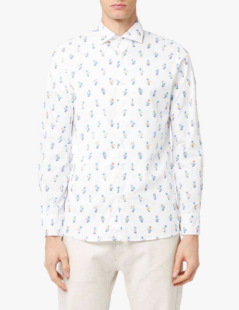 Altemflower Camicia stampa palme