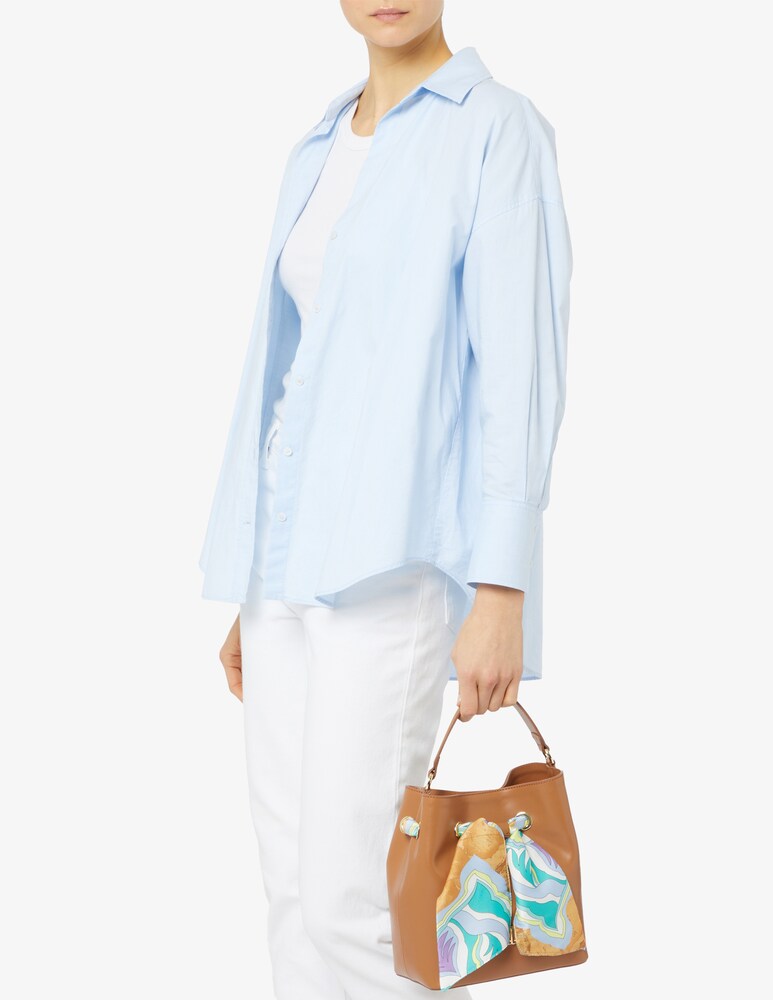 Alviero Martini Borsa A Secchiello Con Foulard Geo