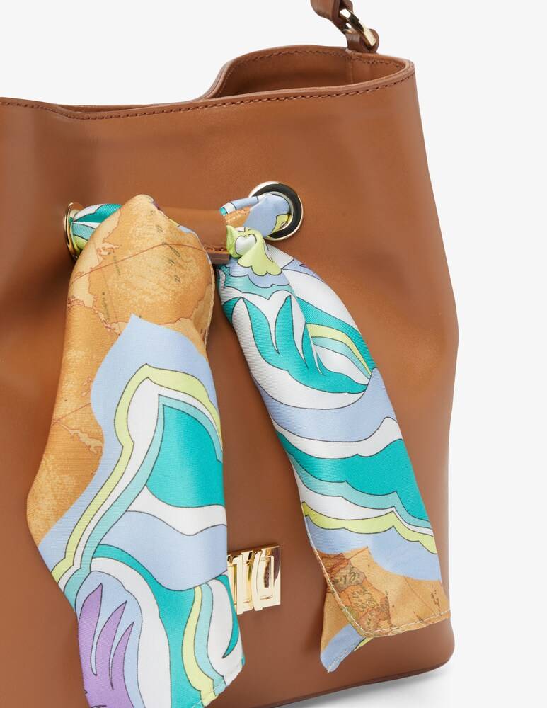 Alviero Martini Borsa A Secchiello Con Foulard Geo