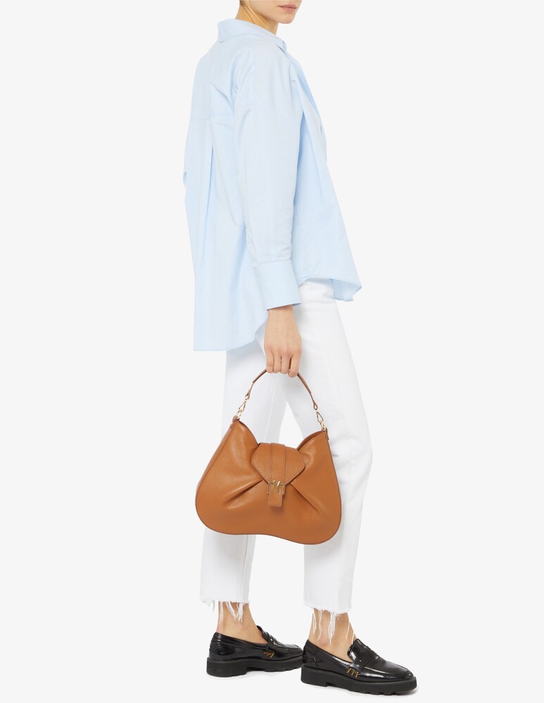 Alviero Martini Borsa Mezza Luna In Pelle Martellata