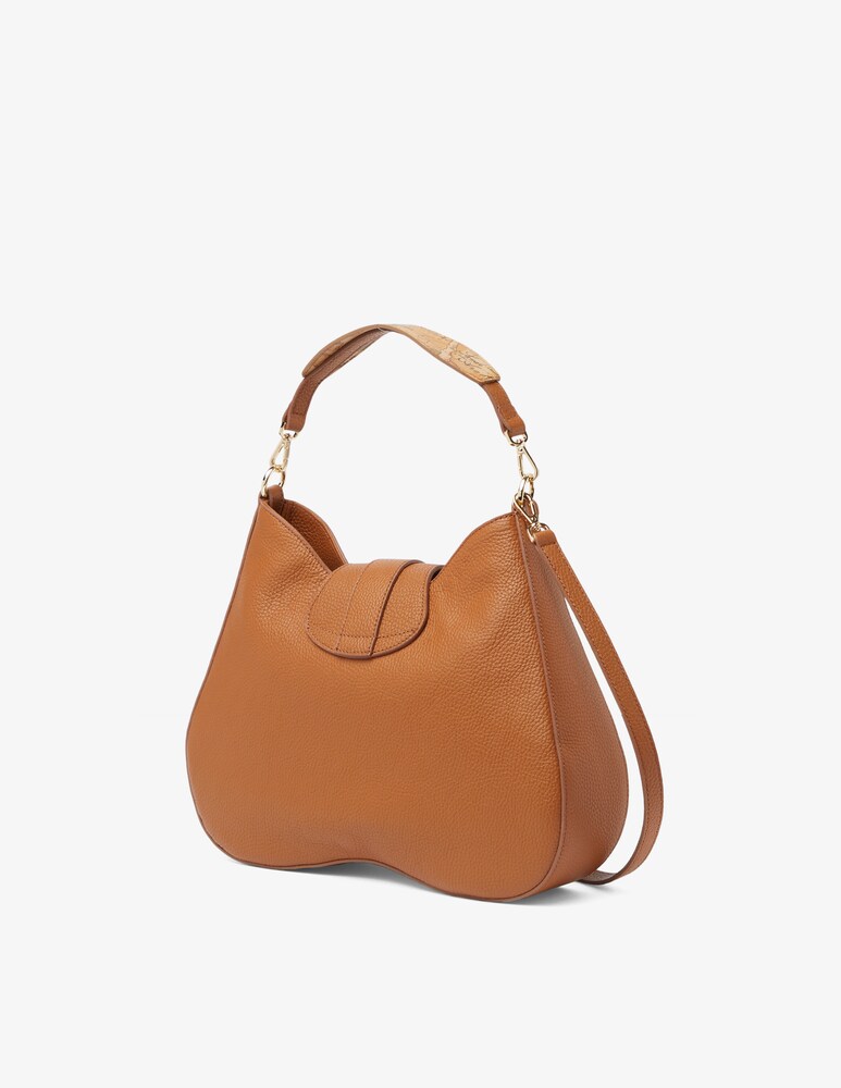 Alviero Martini Borsa Mezza Luna In Pelle Martellata