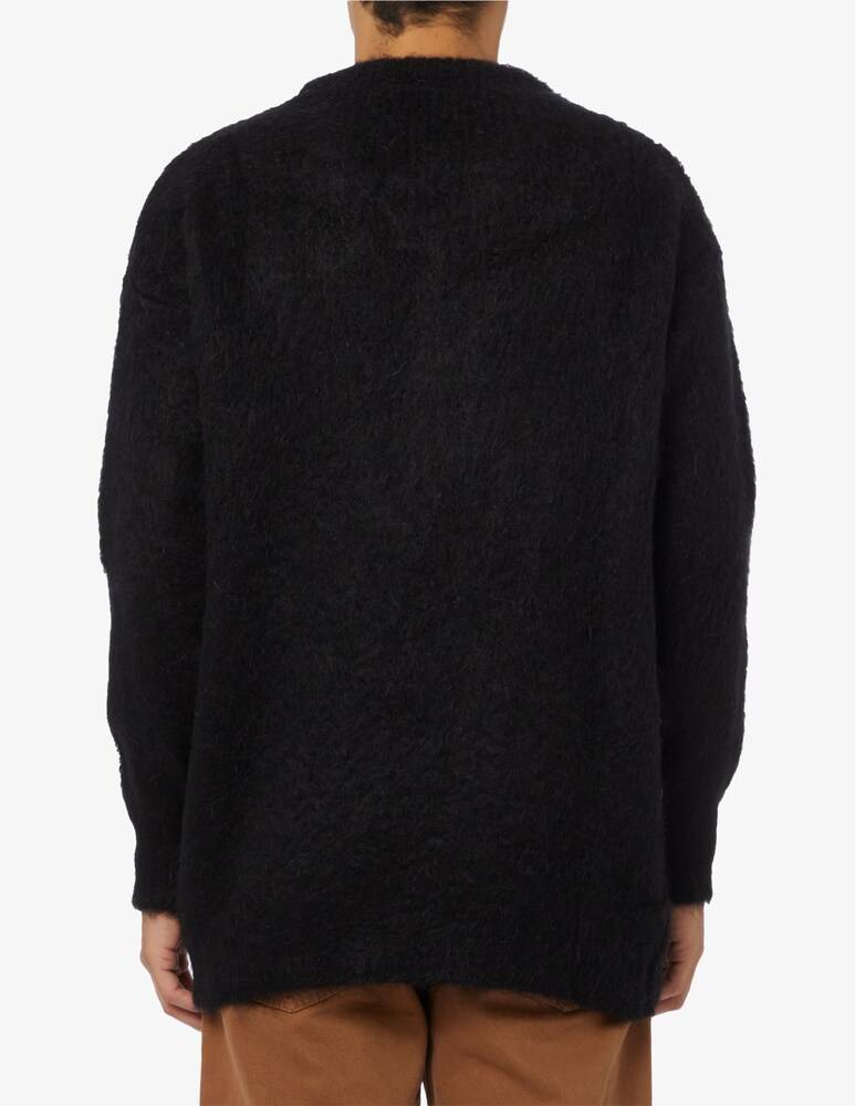 Amaranto Maglia Girocollo Mohair
