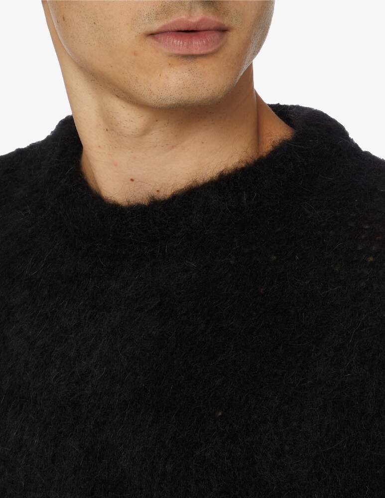 Amaranto Maglia Girocollo Mohair