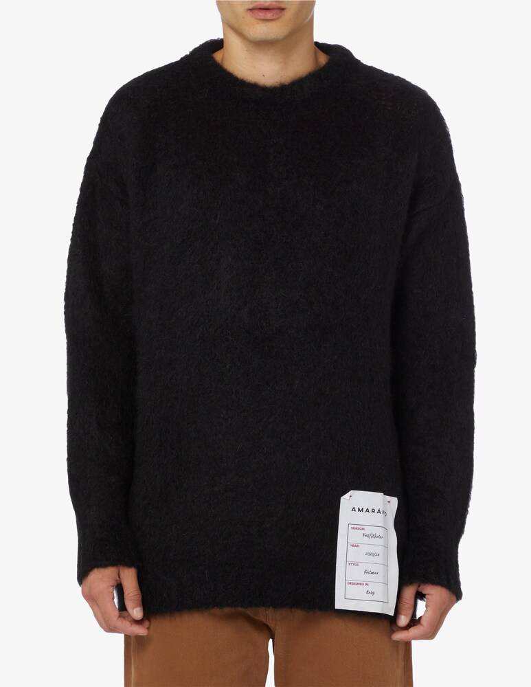 Amaranto Maglia girocollo mohair