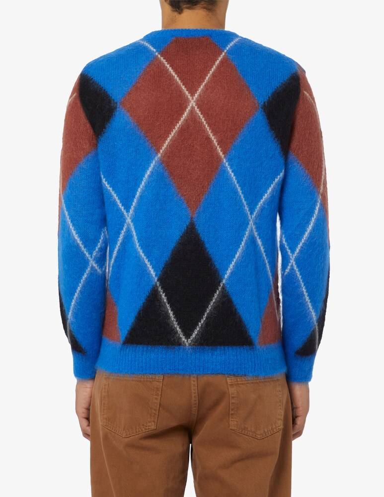 Amaranto Maglia Girocollo Rombi