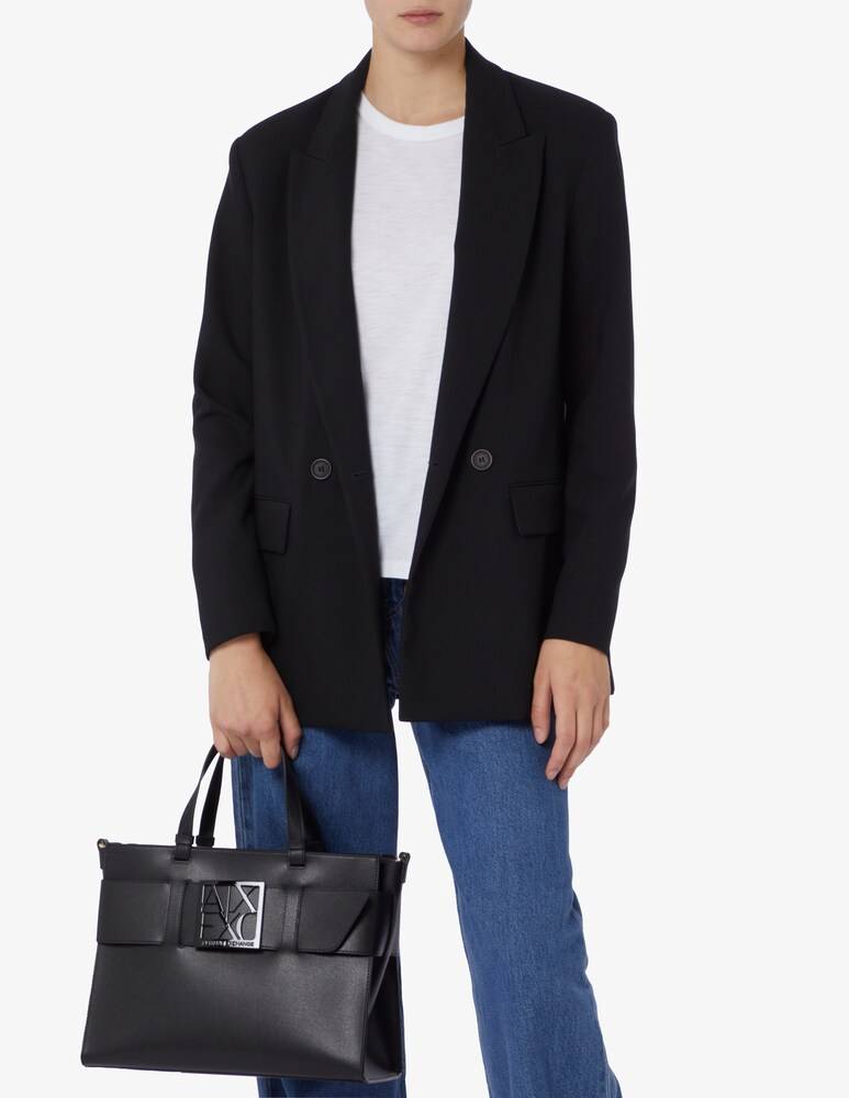 Armani Exchange Borsa A Mano Grande Con Tracolla