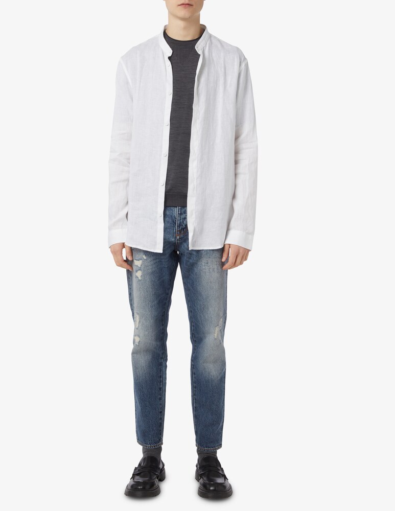 Armani Exchange Camicia Coreana Lino