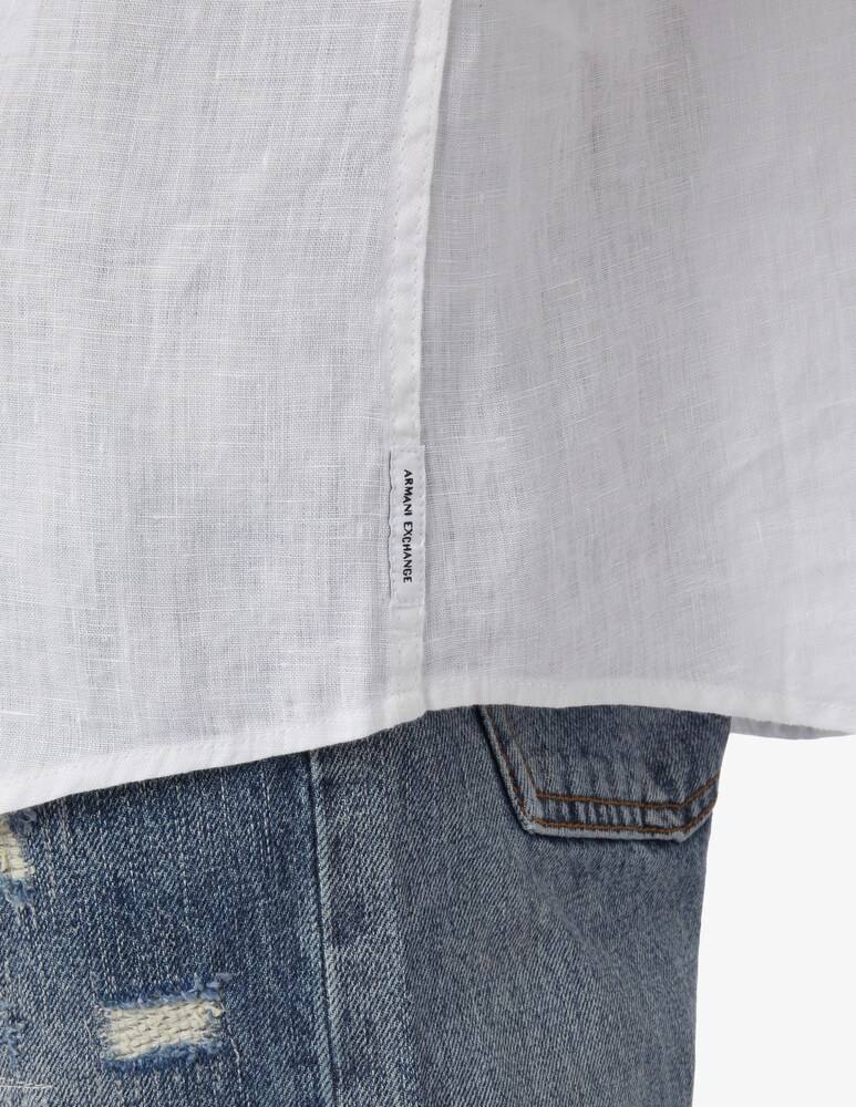 Armani Exchange Camicia Coreana Lino
