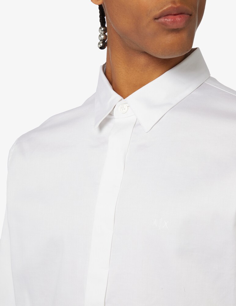 Armani Exchange Camicia Manica Lunga Satin