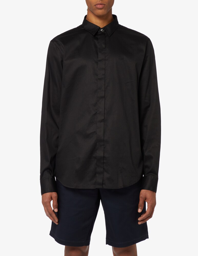Armani Exchange Camicia manica lunga satin