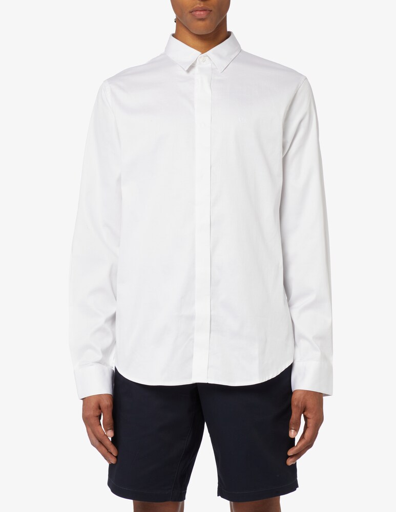 Armani Exchange Camicia manica lunga satin