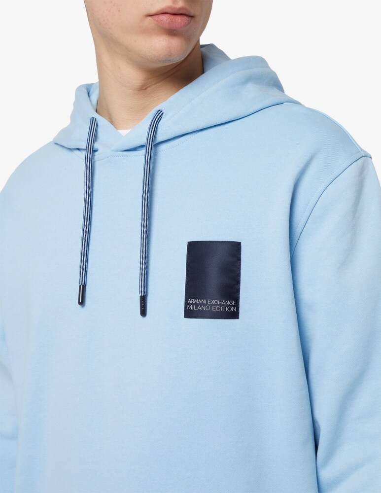 Armani Exchange Felpa Con Cappuccio Patch Logo