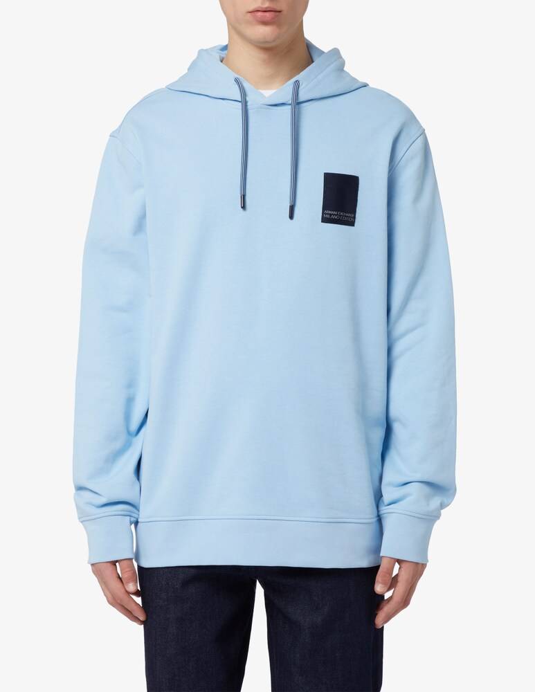 Armani Exchange Felpa con cappuccio patch logo