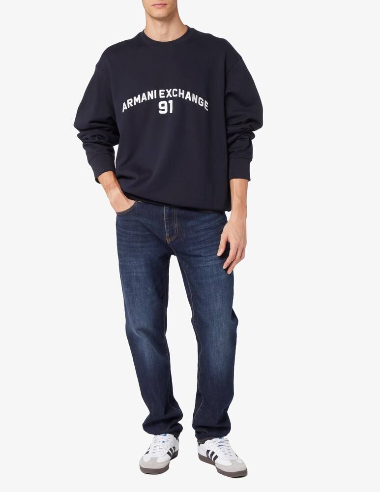 Armani Exchange Felpa Girocollo Ax Arched