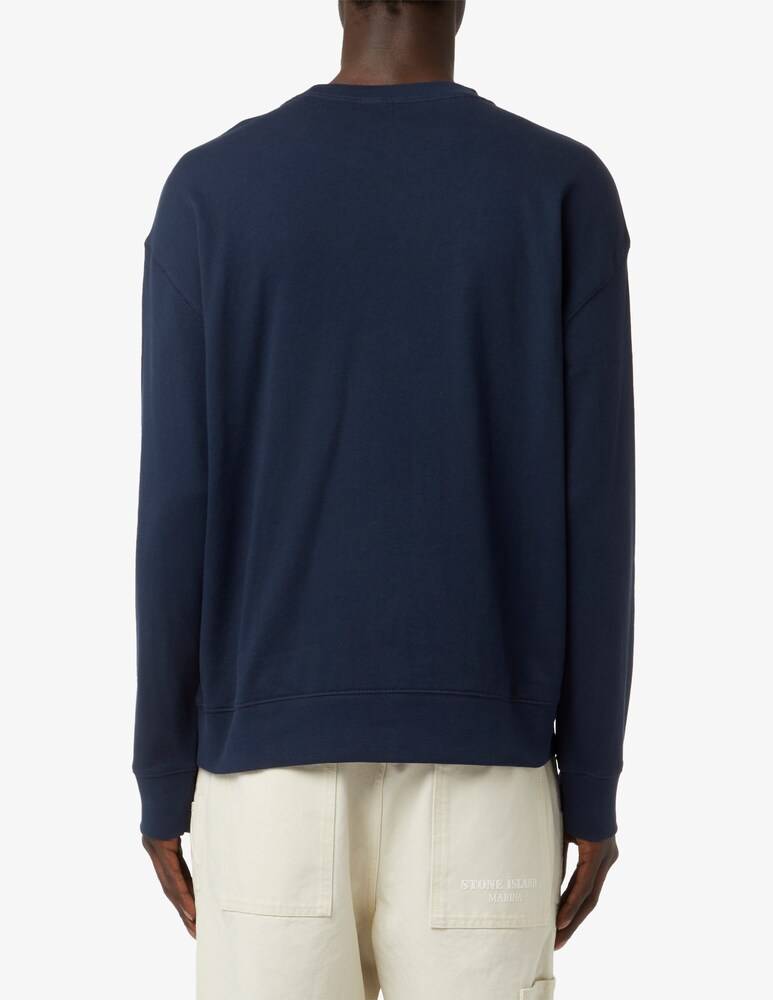 Armani Exchange Felpa Girocollo French Terry Big Logo