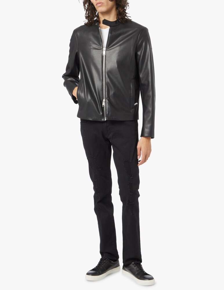 Armani Exchange Giacca Biker Simil Pelle
