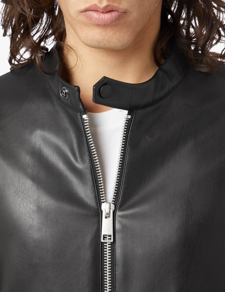 Armani Exchange Giacca Biker Simil Pelle