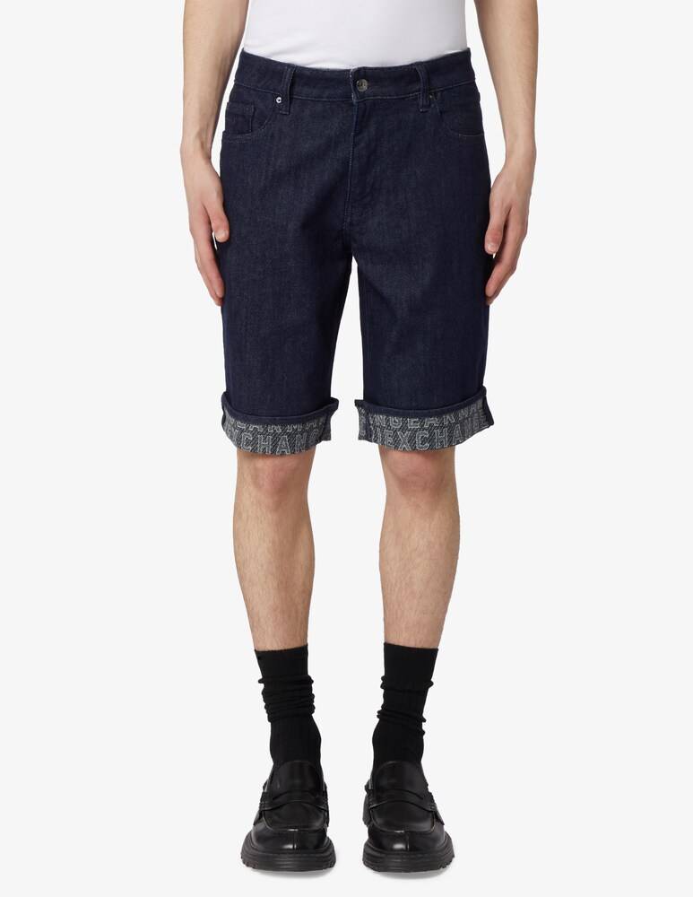 Armani Exchange Jeans corti slim risvolto