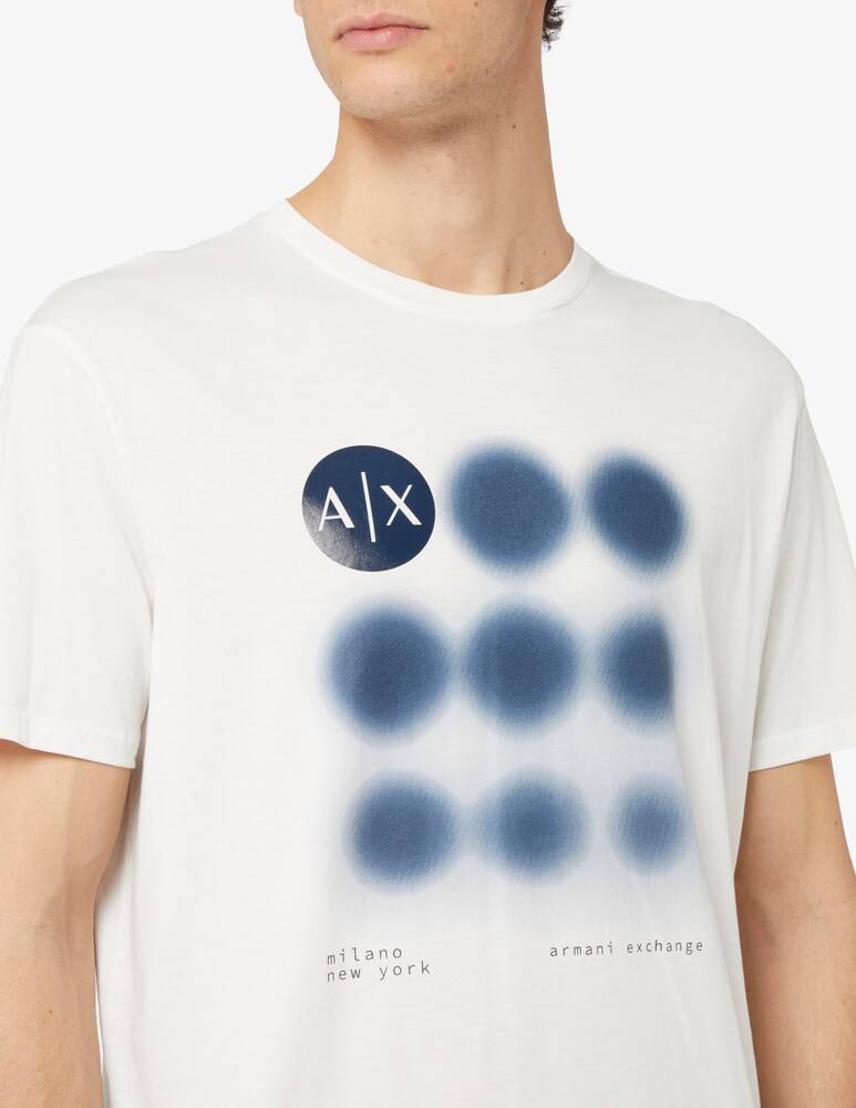 Armani Exchange Maglietta Regular Fit Logo Sfere