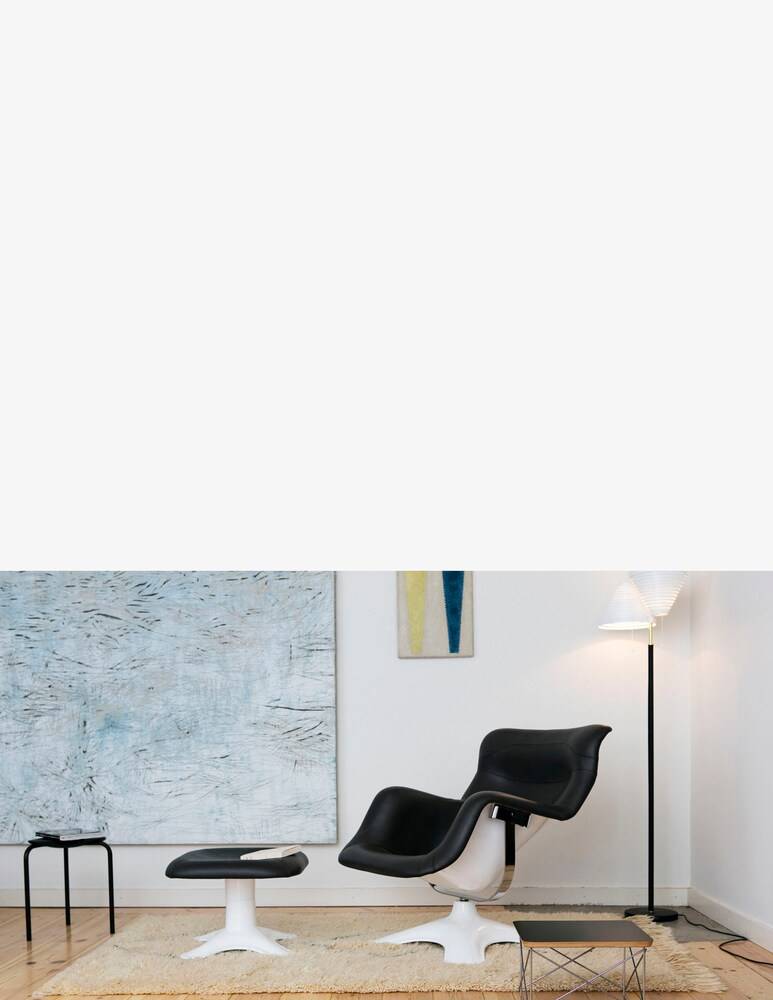 Artek Karuselli Ottoman Footrest - Nero