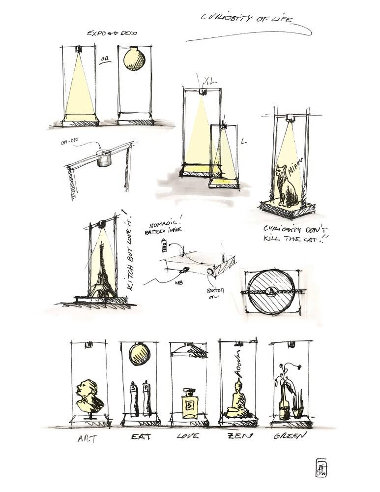 Artemide Curiosity 4 5Lampada Da Tavolo - Marrone