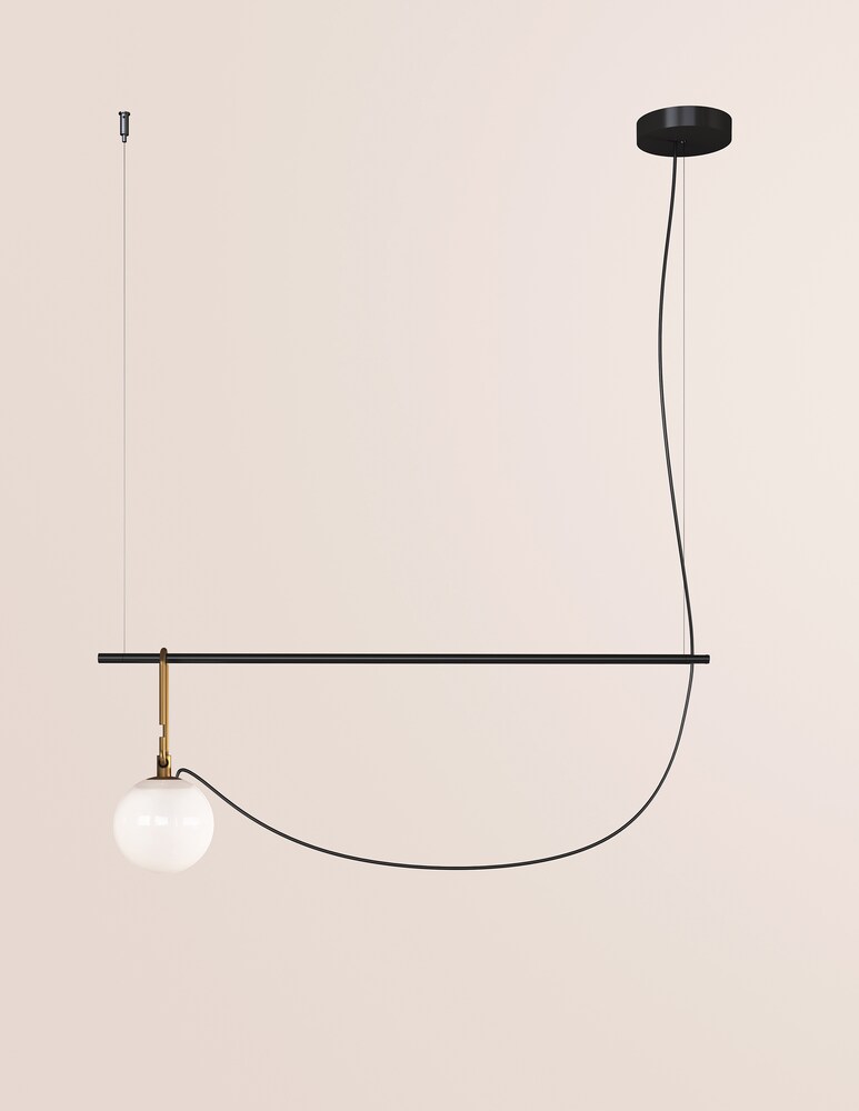 Artemide Nh S1 14 Lampada Da Soffitto - Nero