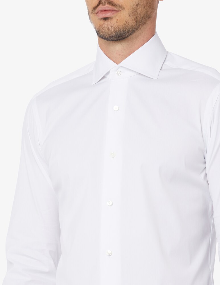 Barba Napoli Camicia Popeline Strech