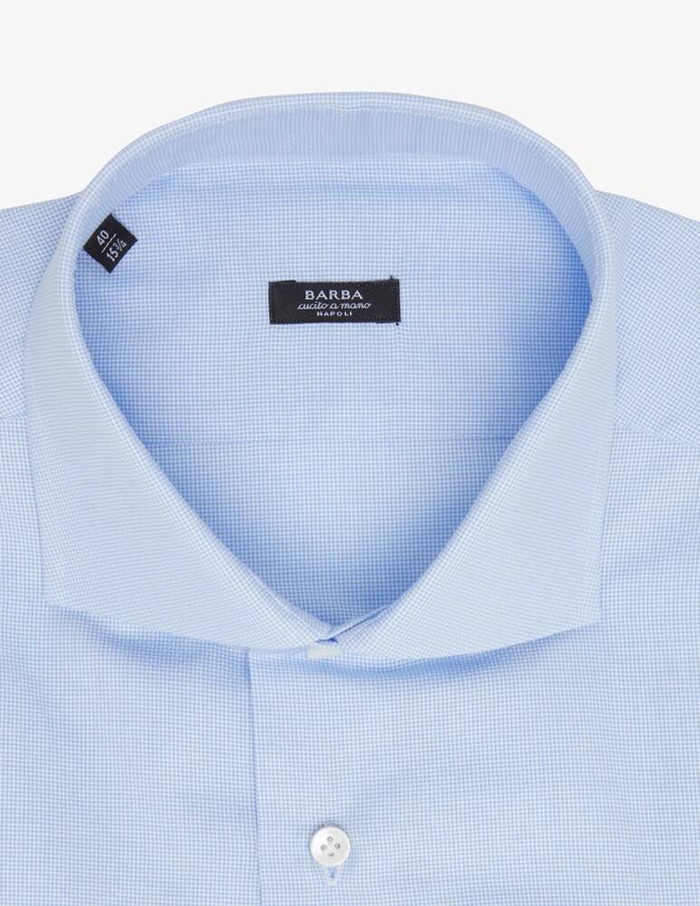 Barba Napoli Camicia Slim Fit Microarmatura