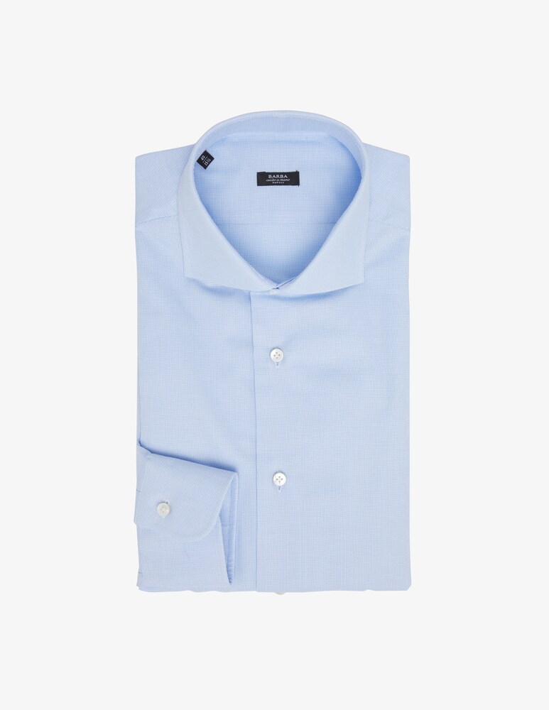 Barba Napoli Camicia slim fit microarmatura