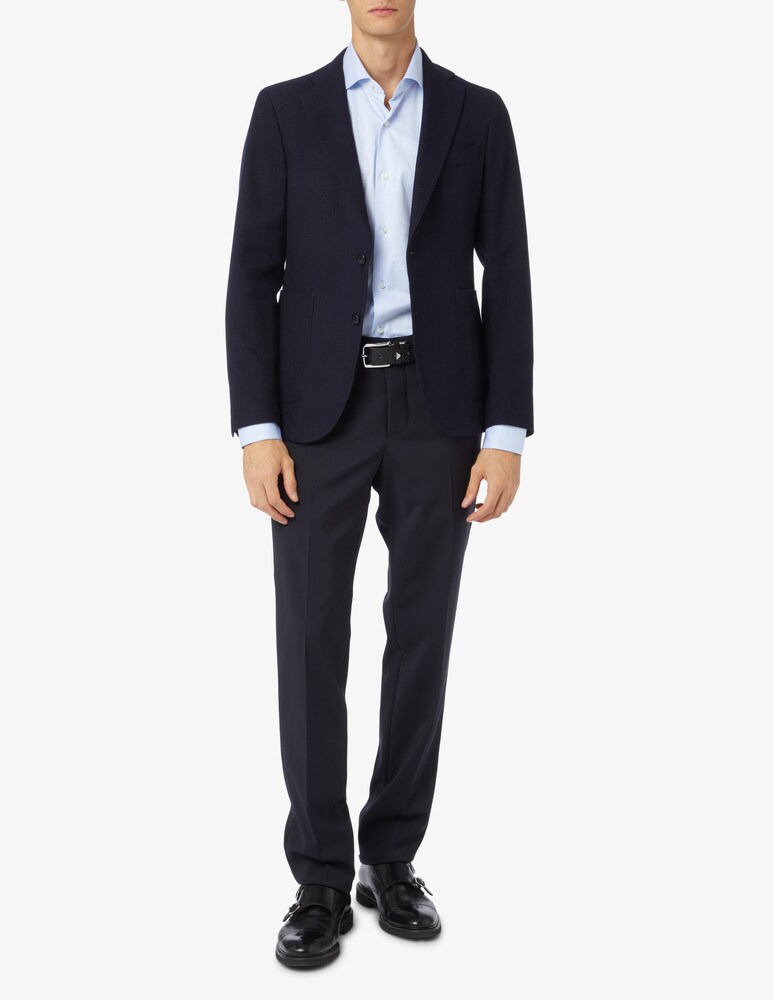Barba Napoli Camicia Slim Twill