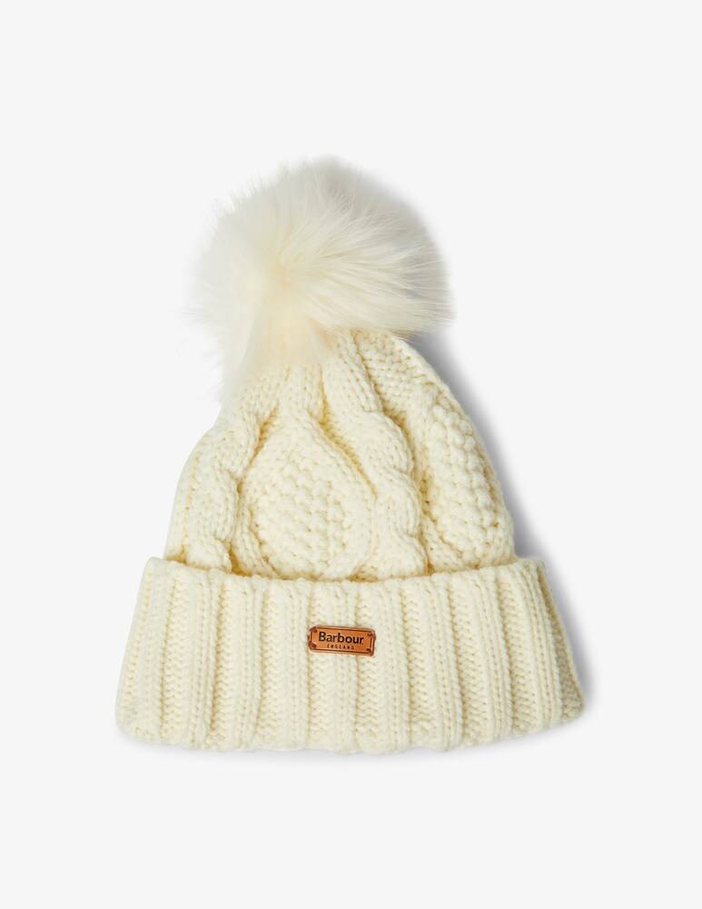 Barbour Box Regalo Con Set Cappello Sciarpa - Bianco