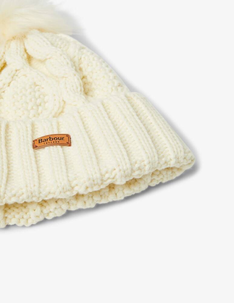 Barbour Box Regalo Con Set Cappello Sciarpa - Bianco