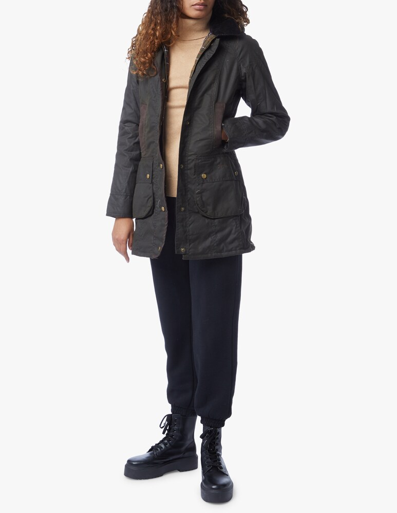 Barbour Giacca Cerata Bower - Verde