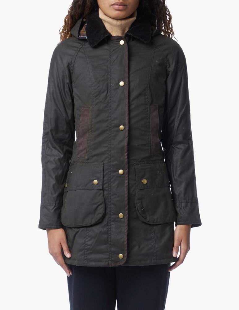 Barbour Giacca Cerata Bower - Verde
