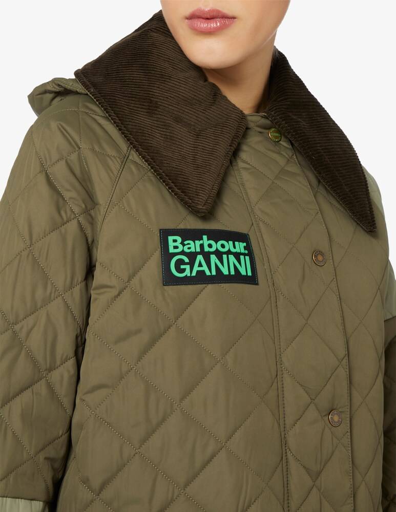Barbour Giacca Trapuntata Burghley X Ganni