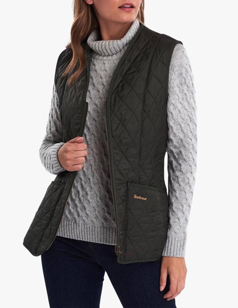 Barbour Gilet Lady Betty In Lana - Verde