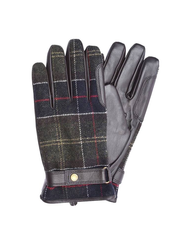 Barbour Guanto pelle e tartan
