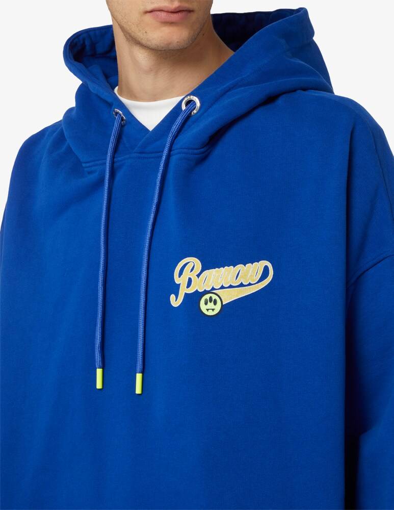 Barrow Felpa Con Cappuccio Scritta Grande Retro
